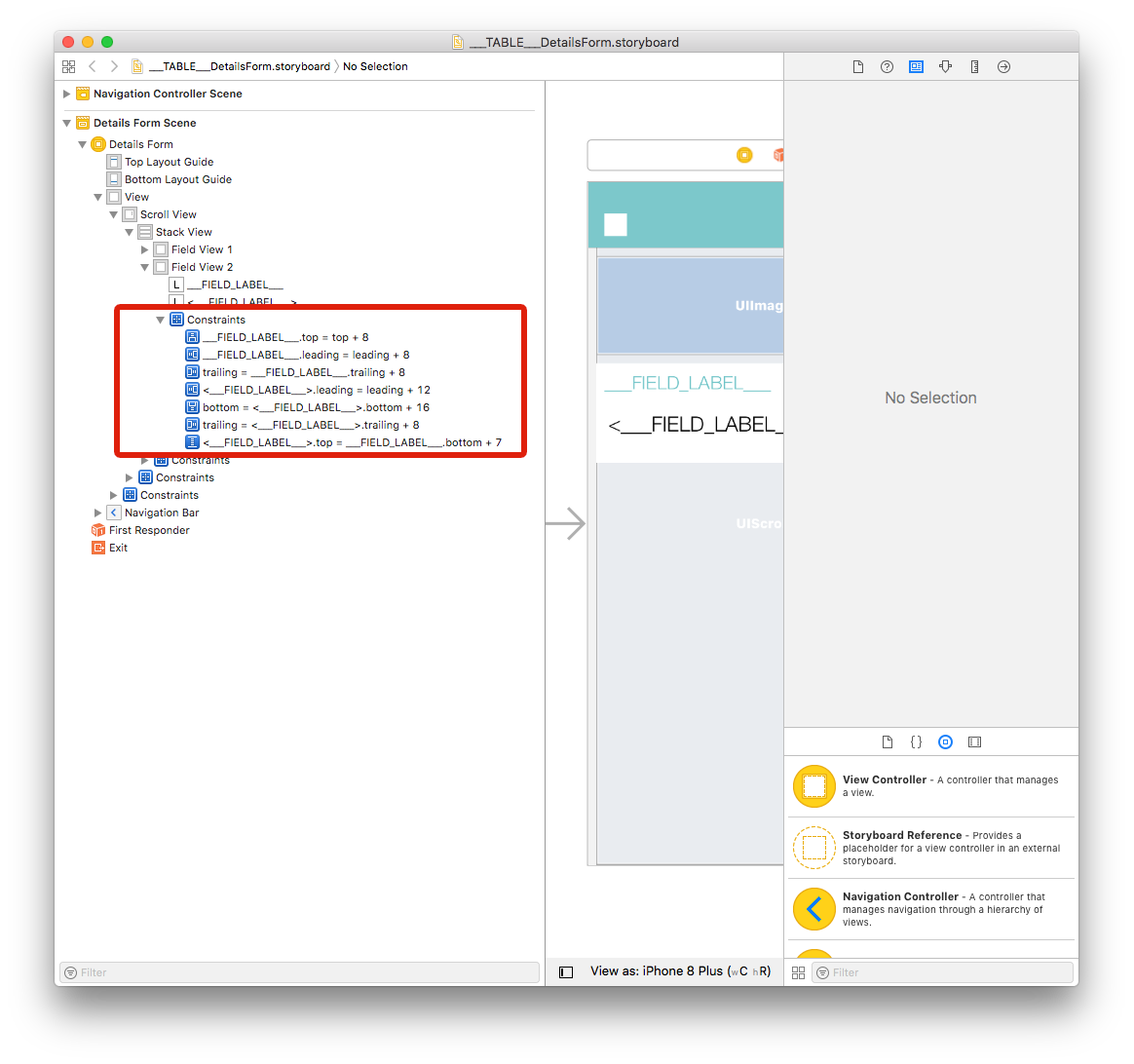 Tag constraints