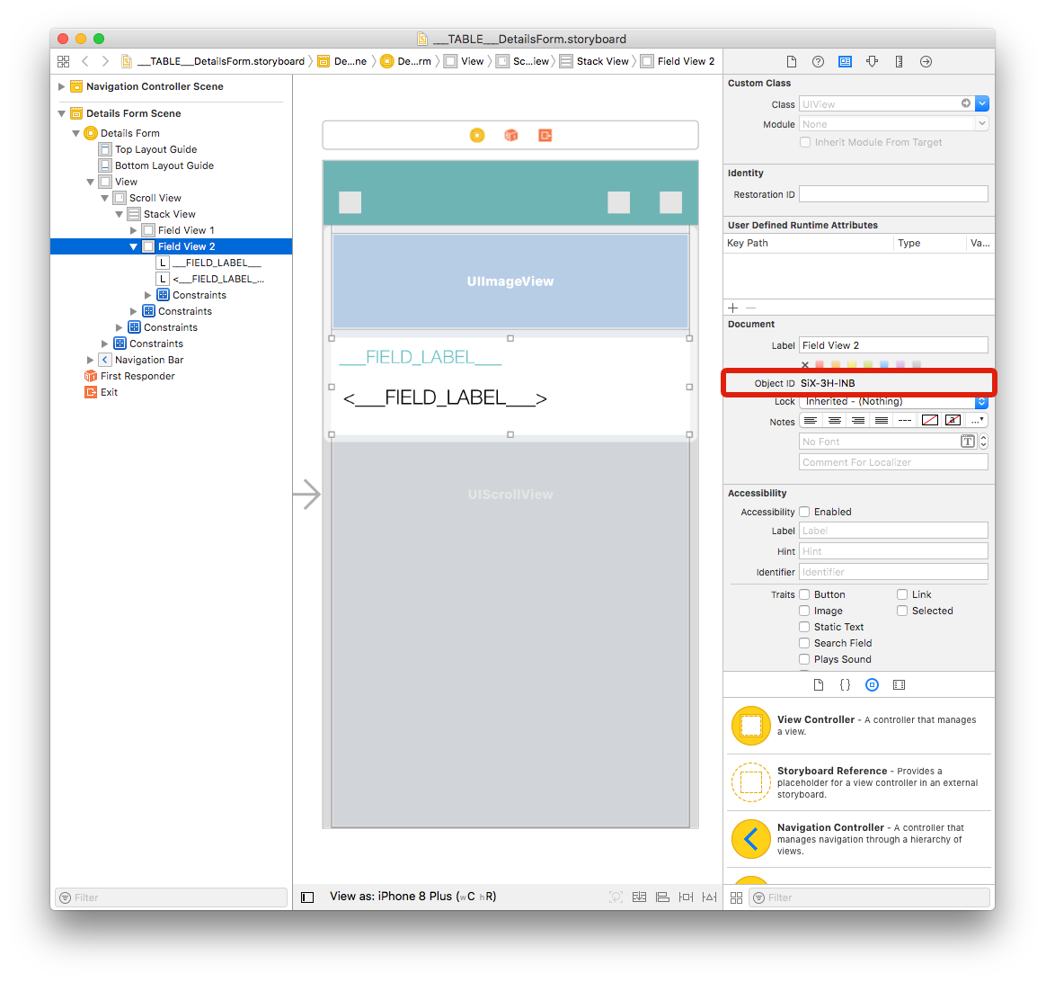 Object ID Storyboard