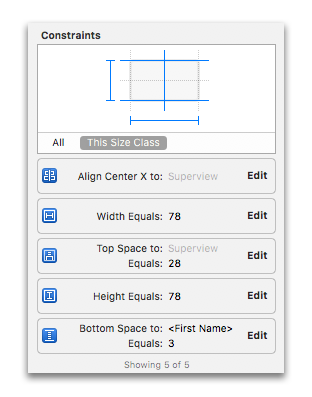 Profil picture constraints