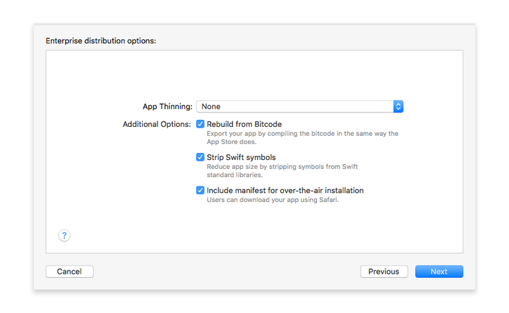 Enterprise distribution options