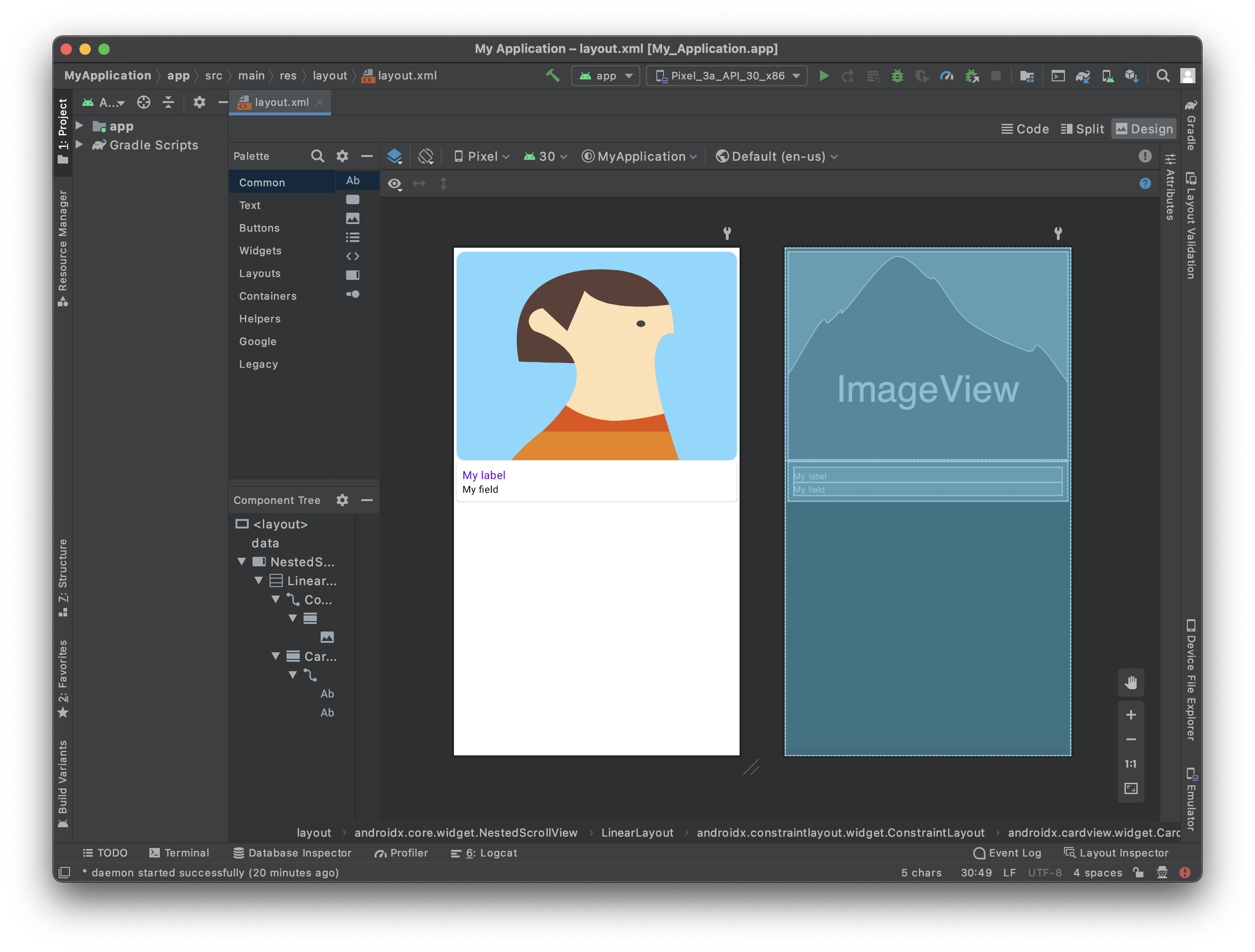 Storyboard custom detailform