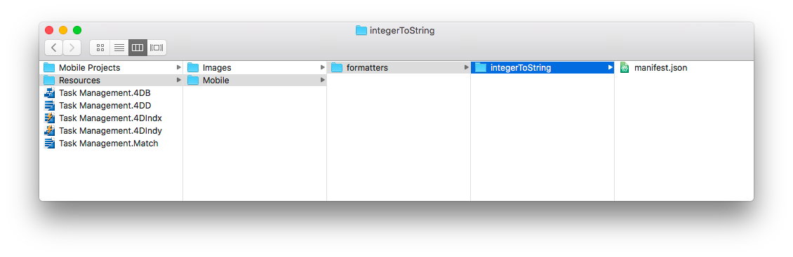 Formatter folder