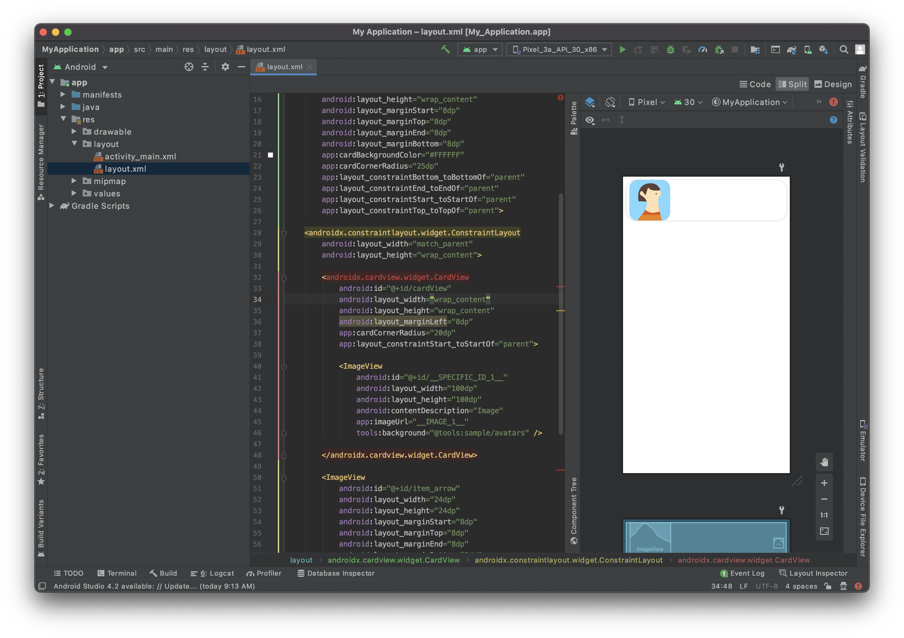 Add ImageView