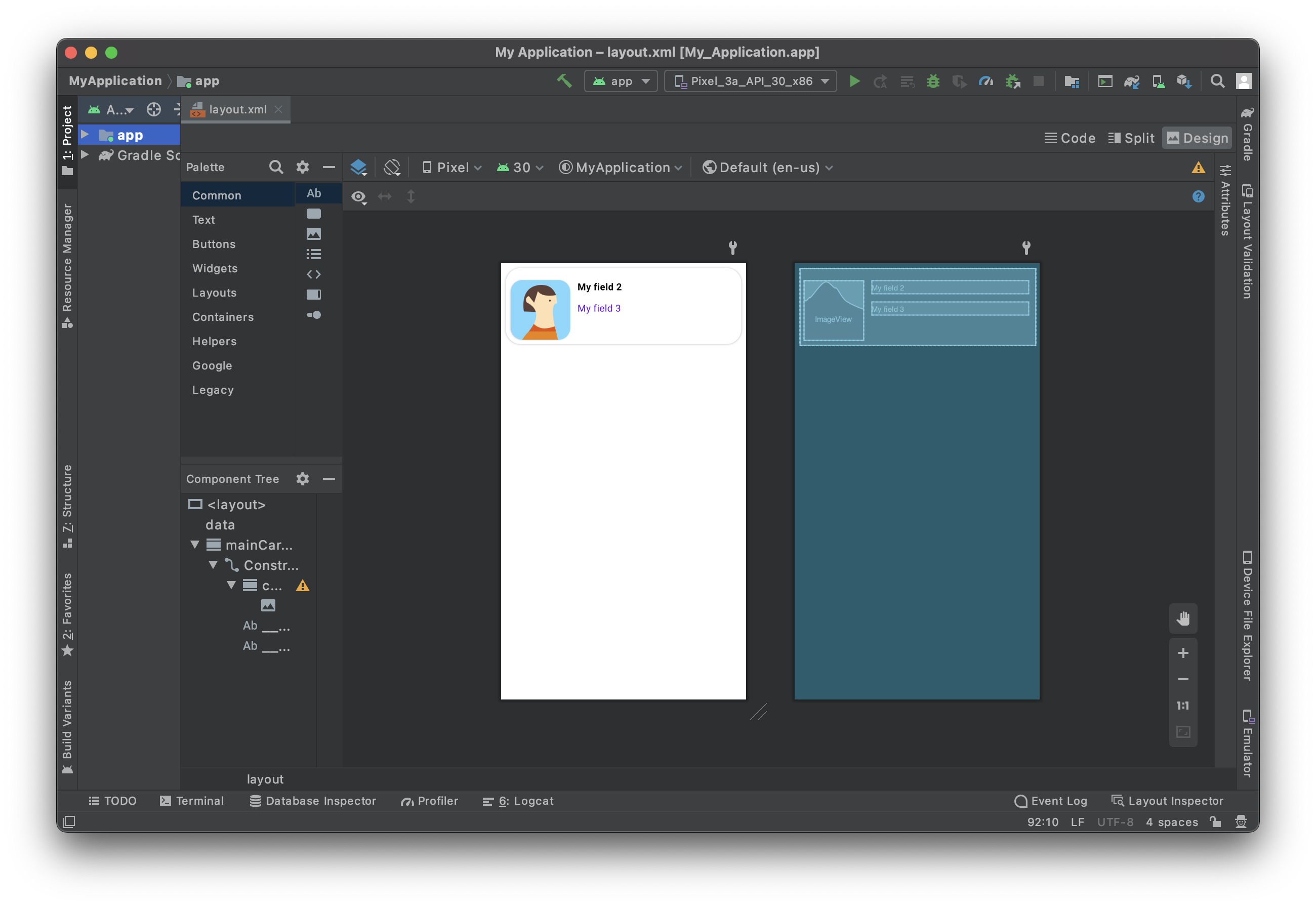 Storyboard custom listform
